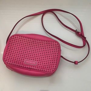 Marc Jacobs pink crossbody bag with holes design